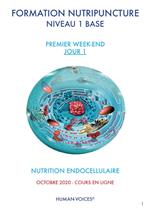 Formazione nutripuntura livello 1. 1° weekend primo e secondo giorno. Ediz. italiana e francese