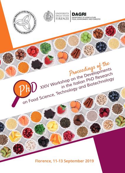Proceedings of XXIV Workshop on the developments in the italian PhD research on food science, technology and biotechnology (Florence, 11-13 September 2019) - copertina