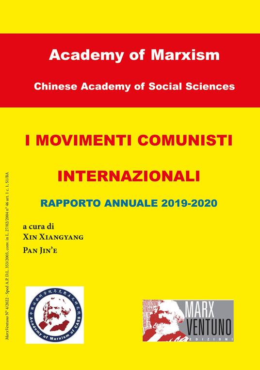 I movimenti comunisti internazionali. Rapporto annuale 2019-2020 - copertina