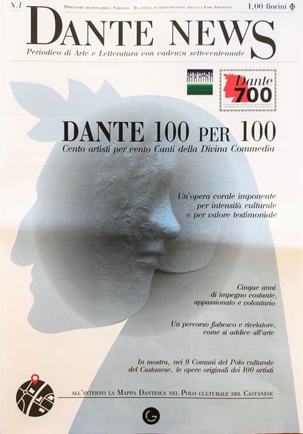 Dante news. Dante 100 per 100. Cento artisti per cento Canti della Divina Commedia. Ediz. italiana e inglese - copertina