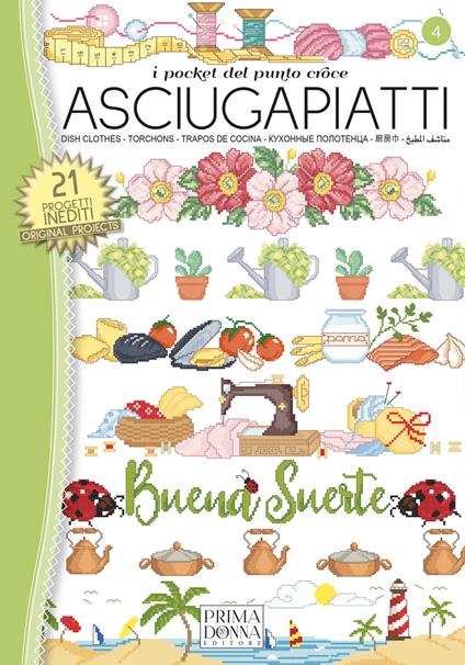 I pocket del punto croce. Asciugapiatti. Ediz. multilingue - copertina