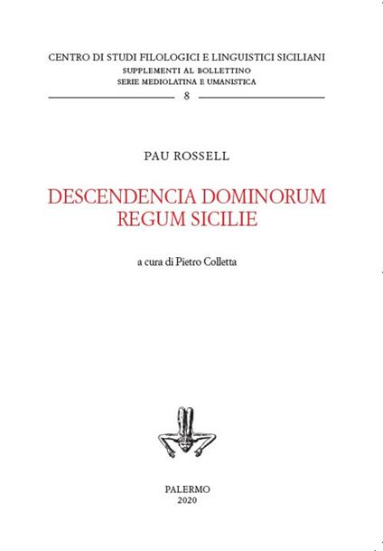 Descendencia dominorum Regum Sicilie - Pau Rossell - copertina