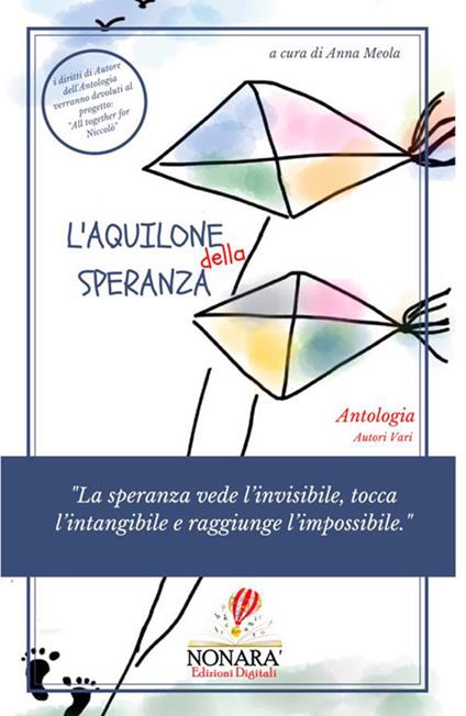 L' aquilone della speranza. «La speranza vede l'invisibile, tocca l'intangibile e raggiunge l'impossibile» - copertina