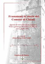 Frammenti di storia del Comune di Chions. Appunti di ricerca dal ciclo di conferenze «Fatti e personaggi del Comune di Chions» (marzo-novembre 2017)