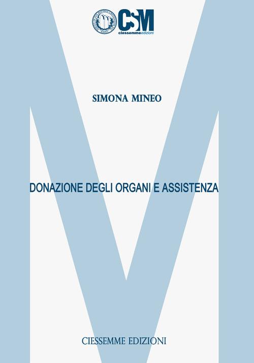 Donazione degli organi e assistenza - Simona Mineo - copertina