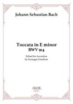 Toccata in E Minor BWV 914. Edited For Accordion