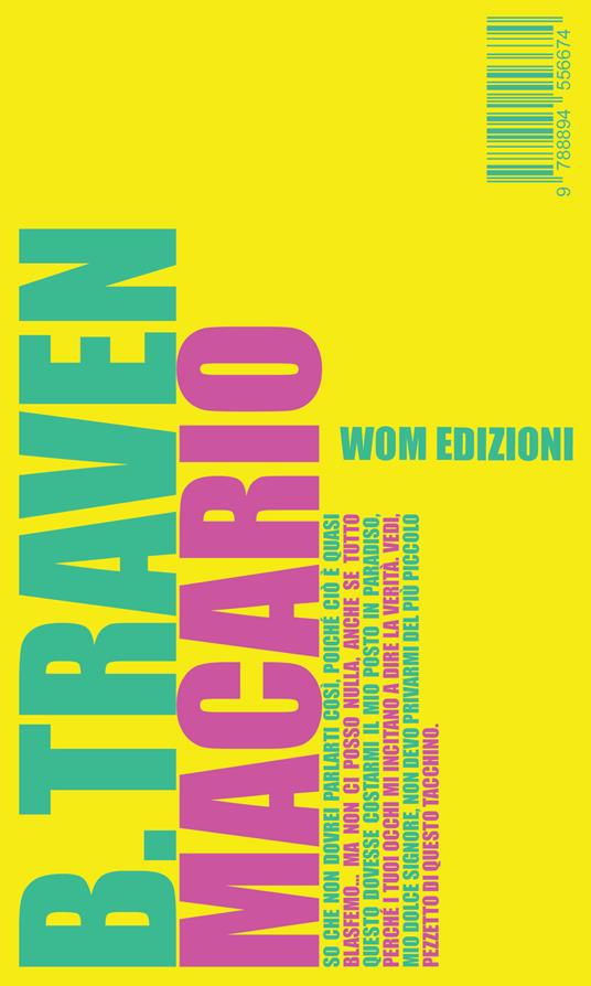 Macario. Ediz. integrale - B. Traven - copertina