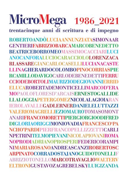 Micromega (2021). Vol. 2-3: 1986-2021. Trentacinque anni di scrittura e di impegno - copertina