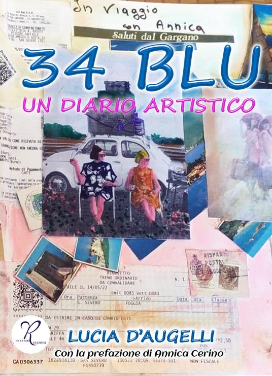 34 Blu. Un diario artistico - Lucia D'Augelli - copertina