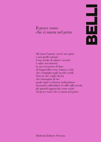 Il pesce rosso che ci nuota nel petto - Gioconda Belli - copertina