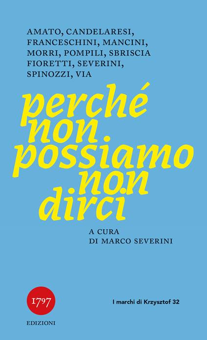 Perché non possiamo non dirci - copertina