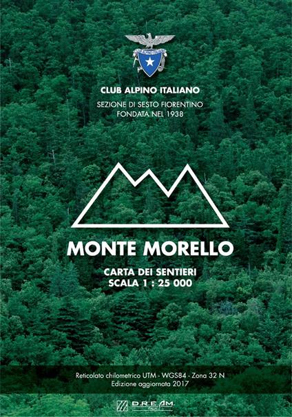 Monte Morello. Carta dei sentieri. Scala 1:25.000 - copertina