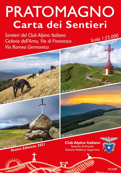 Carta dei sentieri del Pratomagno - copertina