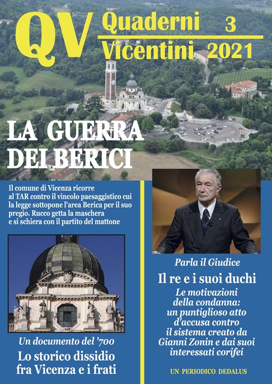 Quaderni vicentini (2021). Vol. 3 - copertina