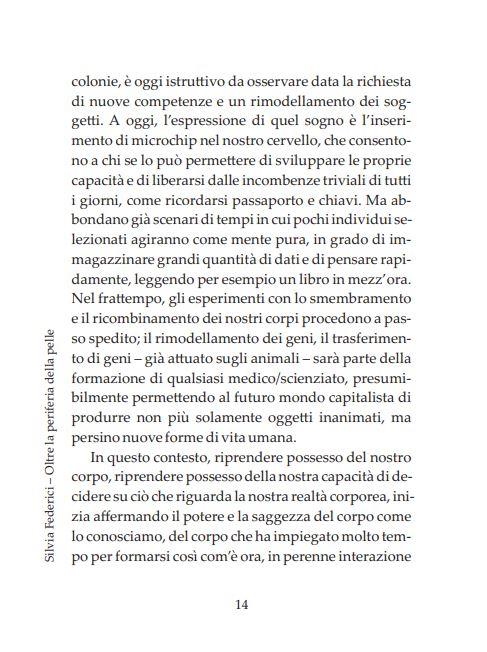 Oltre la periferia della pelle. Ripensare, ricostruire e rivendicare il corpo nel capitalismo contemporaneo - Silvia Federici - 8