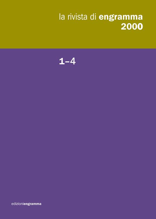 La rivista di Engramma (2000). Vol. 1-4 - copertina