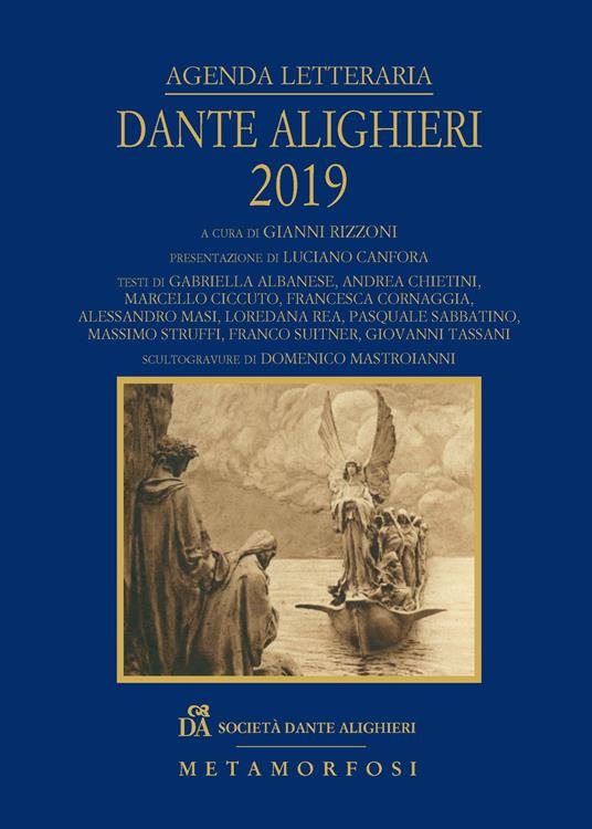 Agenda letteraria Dante Alighieri 2019 - copertina