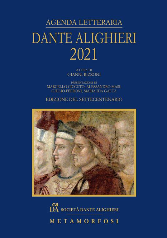Agenda letteraria Dante Alighieri 2021 - copertina