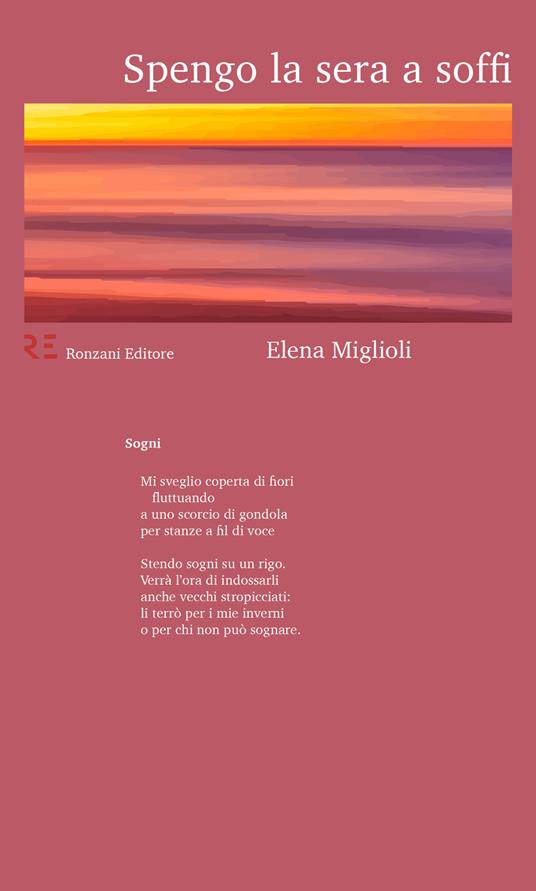 Spengo la sera a soffi - Elena Miglioli - copertina