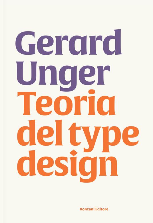 Teoria del type design - Gerard Unger - copertina