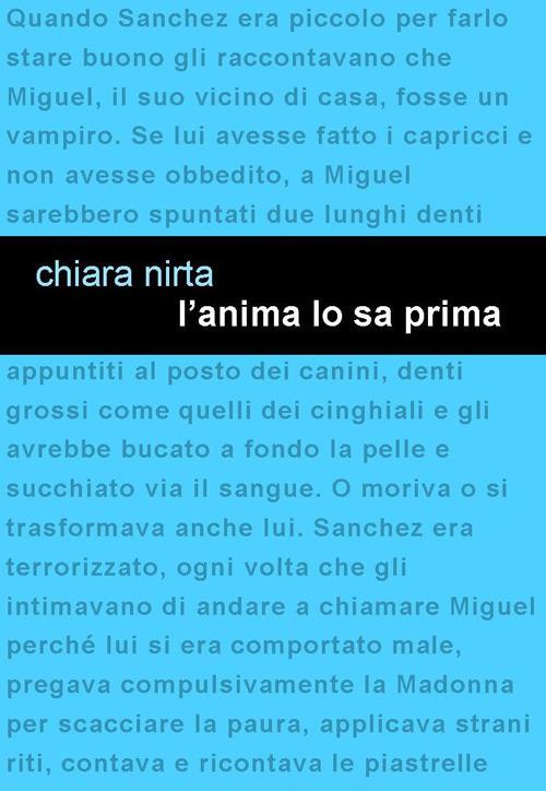 L'anima lo sa prima - Chiara Nirta - copertina