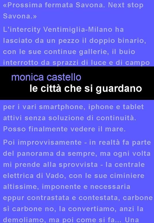 Le città che si guardano - Monica Castello - copertina