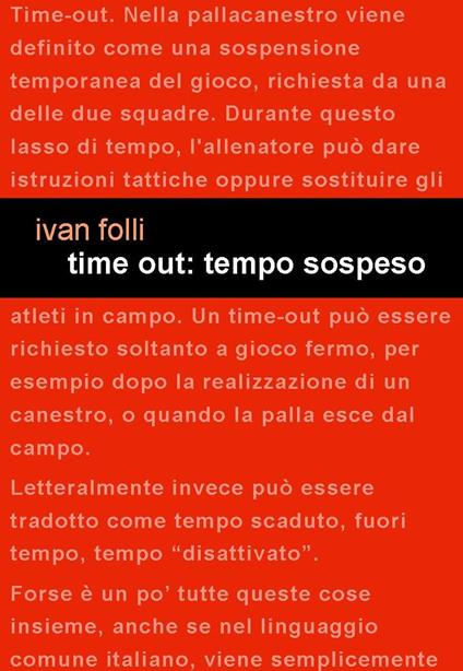 Time out: tempo sospeso - Ivan Folli - copertina