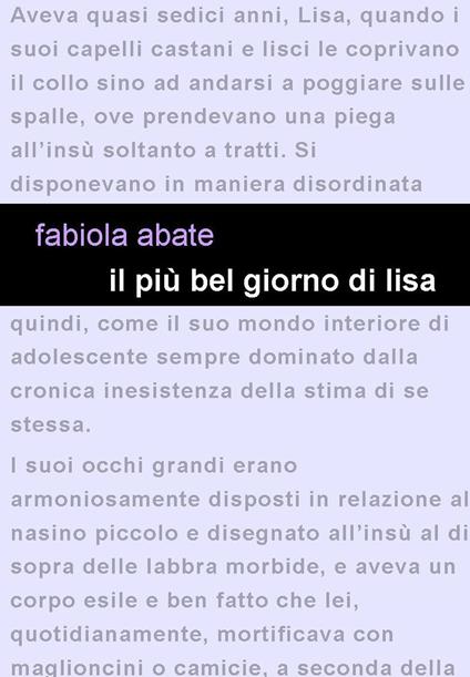 Il più bel giorno di Lisa - Fabiola Abate - copertina