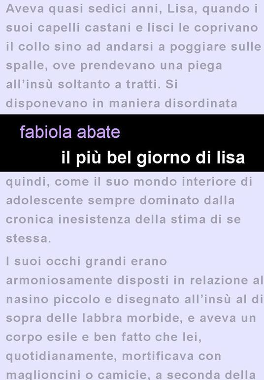 Il più bel giorno di Lisa - Fabiola Abate - copertina