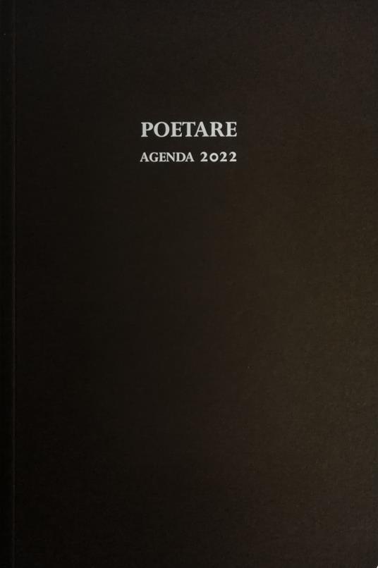Poetare. Agenda 2022 - copertina