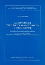 Le convenzioni tra pubblica amministrazione e terzo settore