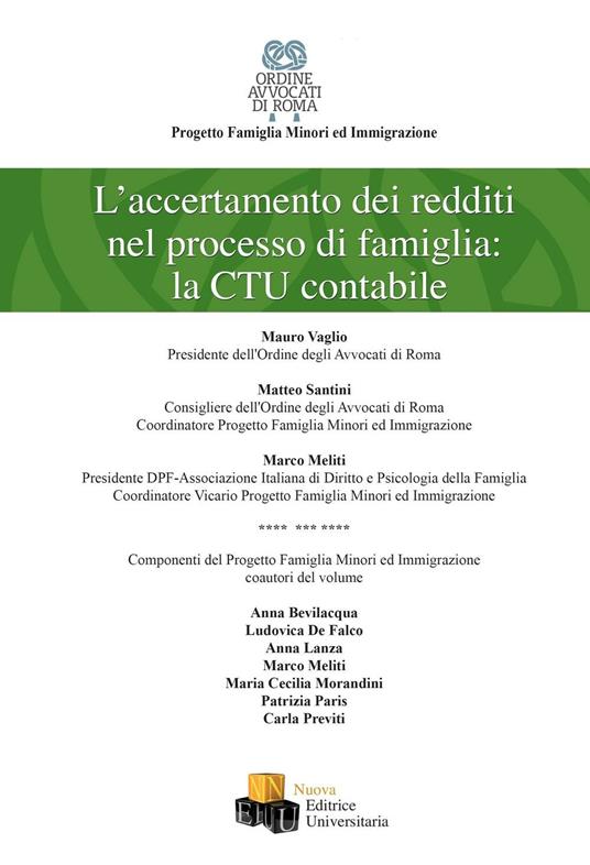 L' accertamento dei redditi nel processo di famiglia: la CTU contabile - copertina