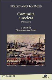 Comunità e società. Brani scelti - Ferdinand Tönnies - copertina