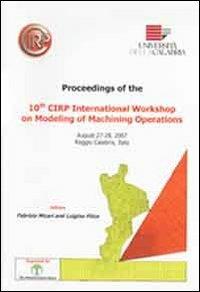 Proceedings of the 10° CIRP International workshop on modeling of machining operations - copertina