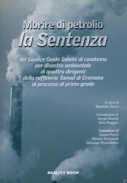 Morire di petrolio. La sentenza - copertina