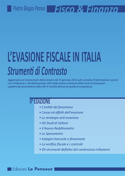 L'evasione fiscale in Italia. Strumenti di contrasto - Pietro Biagio Panno - copertina