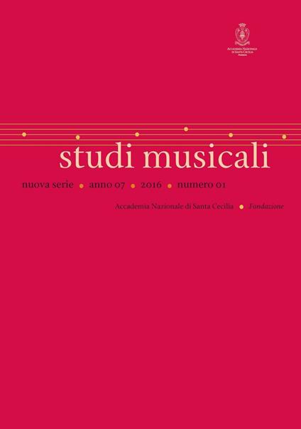 Studi musicali. N.S (2016). Ediz. bilingue - copertina