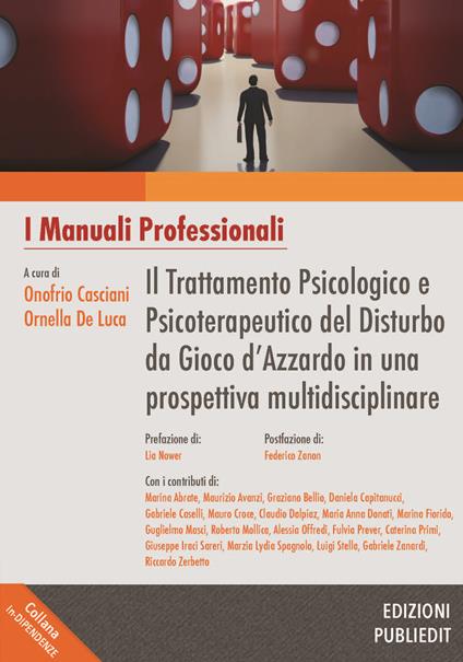 Il trattamento psicologico e psicoterapeutico del disturbo da gioco d'azzardo in una prospettiva multidisciplinare - copertina