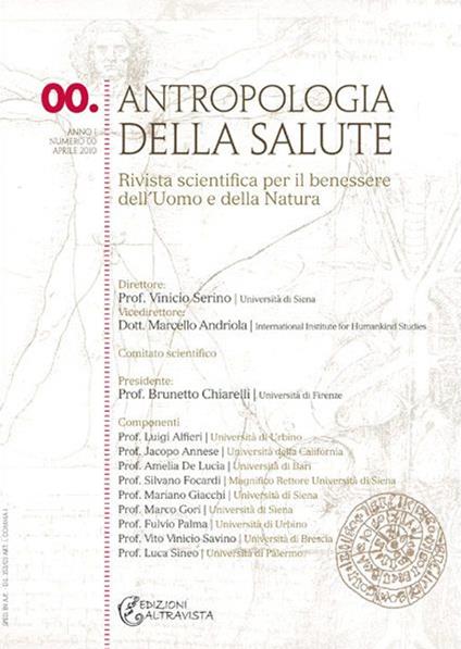 Antropologia della salute (2010). Vol. 0: Numero speciale dedicato alla vita e alla morte: aspetti fondativi della salute - copertina