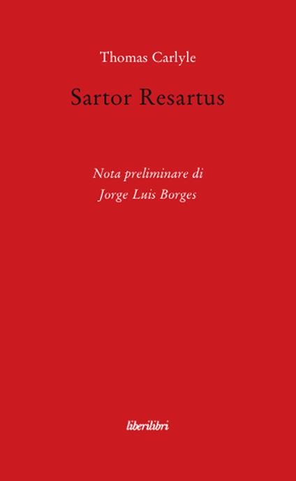 Sartor Resartus - Thomas Carlyle - copertina