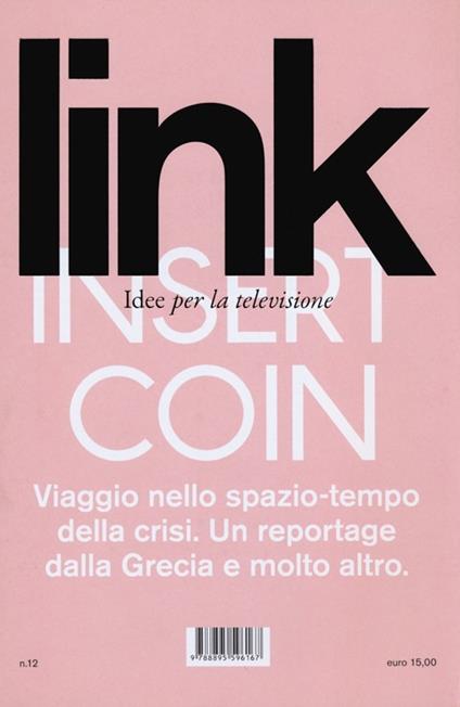 Link. Idee per la televisione. Vol. 12: Insert coin-Game over - copertina