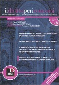 Il diritto per i concorsi (2009). Vol. 6 - copertina
