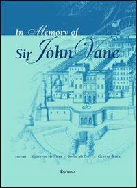 In memory of sir John Vane - Giuseppe Nisticò,John McGiff,Gustav Born - copertina