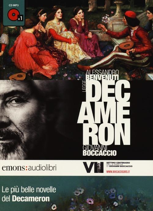 Le più belle novelle del Decamerone lette da Alessandro Benvenuti. CD Audio formato MP3 - Giovanni Boccaccio - copertina