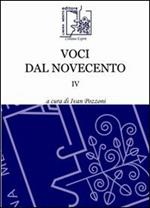 Voci dal Novecento. Vol. 4