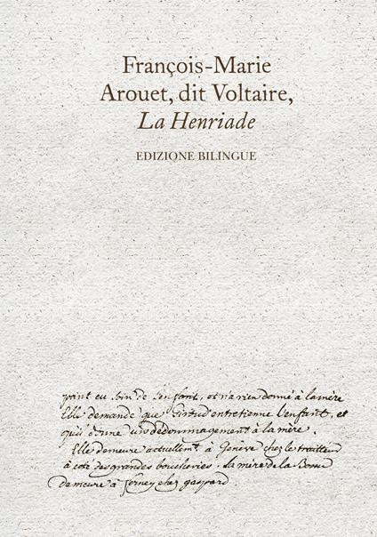La Henriade. Ediz. bilingue - Voltaire - copertina