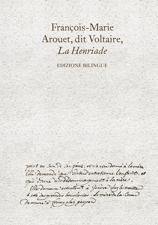 La Henriade. Ediz. bilingue - Voltaire - copertina