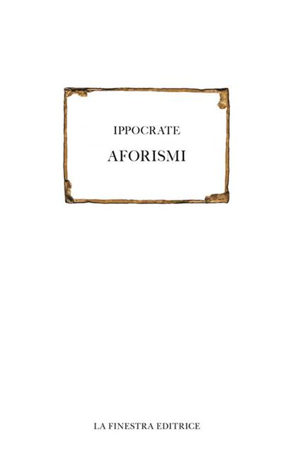 Aforismi - Ippocrate - copertina