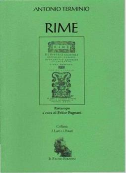 Libro Rime 1556 Antonio Terminio