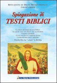 Spiegazione di testi biblici - Jakob Lorber - copertina